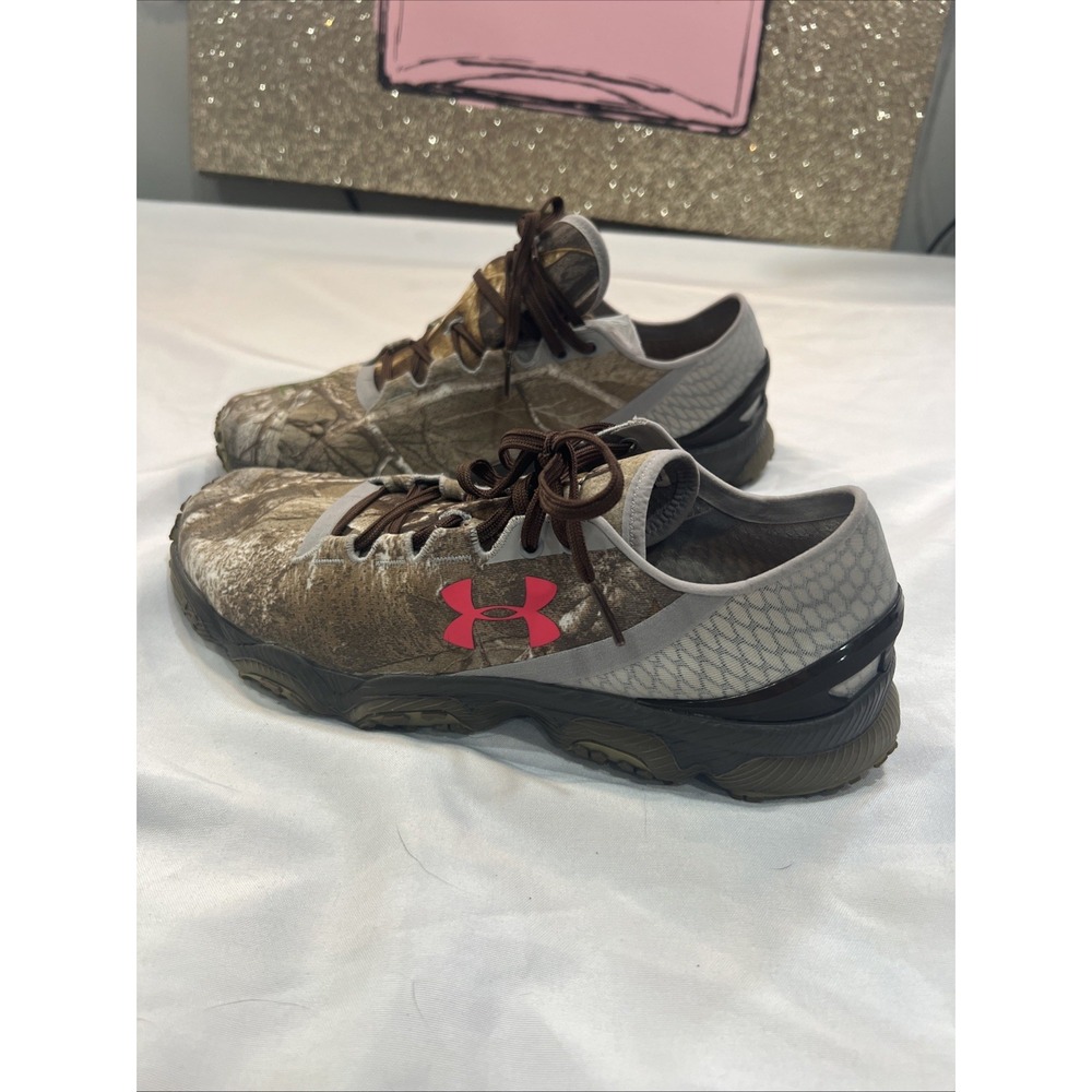 Under Armour W9.5 Charged Comfort Deluxe System Running Shoes Camo Pink